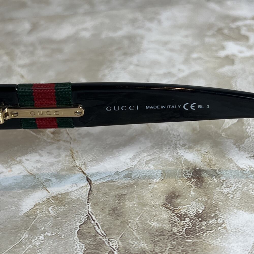 Gucci Sunglasses GG3644/S D28WJ Polished Black FOR FRAMES - SCRATCHED LENSES - Picture 7 of 11